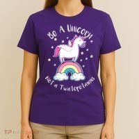 Be A Unicorn Not A Twatopotamus T-Shirt thumb 4