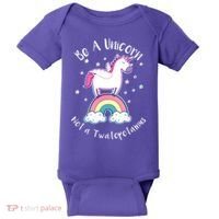 Be A Unicorn Not A Twatopotamus Baby Bodysuit thumb 0