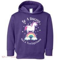 Be A Unicorn Not A Twatopotamus Toddler Hoodie thumb 0