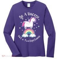 Be A Unicorn Not A Twatopotamus Women's Long Sleeve Shirt thumb 0