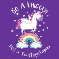 Be A Unicorn Not A Twatopotamus Women's Long Sleeve Shirt thumb 2