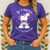 Be A Unicorn Not A Twatopotamus Women's T-Shirt thumb 2