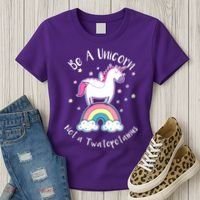 Be A Unicorn Not A Twatopotamus Women's T-Shirt thumb 3