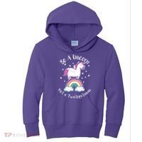Be A Unicorn Not A Twatopotamus Kids Hoodie thumb 0
