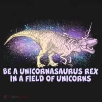 Be A Unicornasaurus Rex Doggie Tank thumb 4