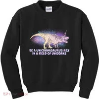 Be A Unicornasaurus Rex Kids Sweatshirt thumb 0
