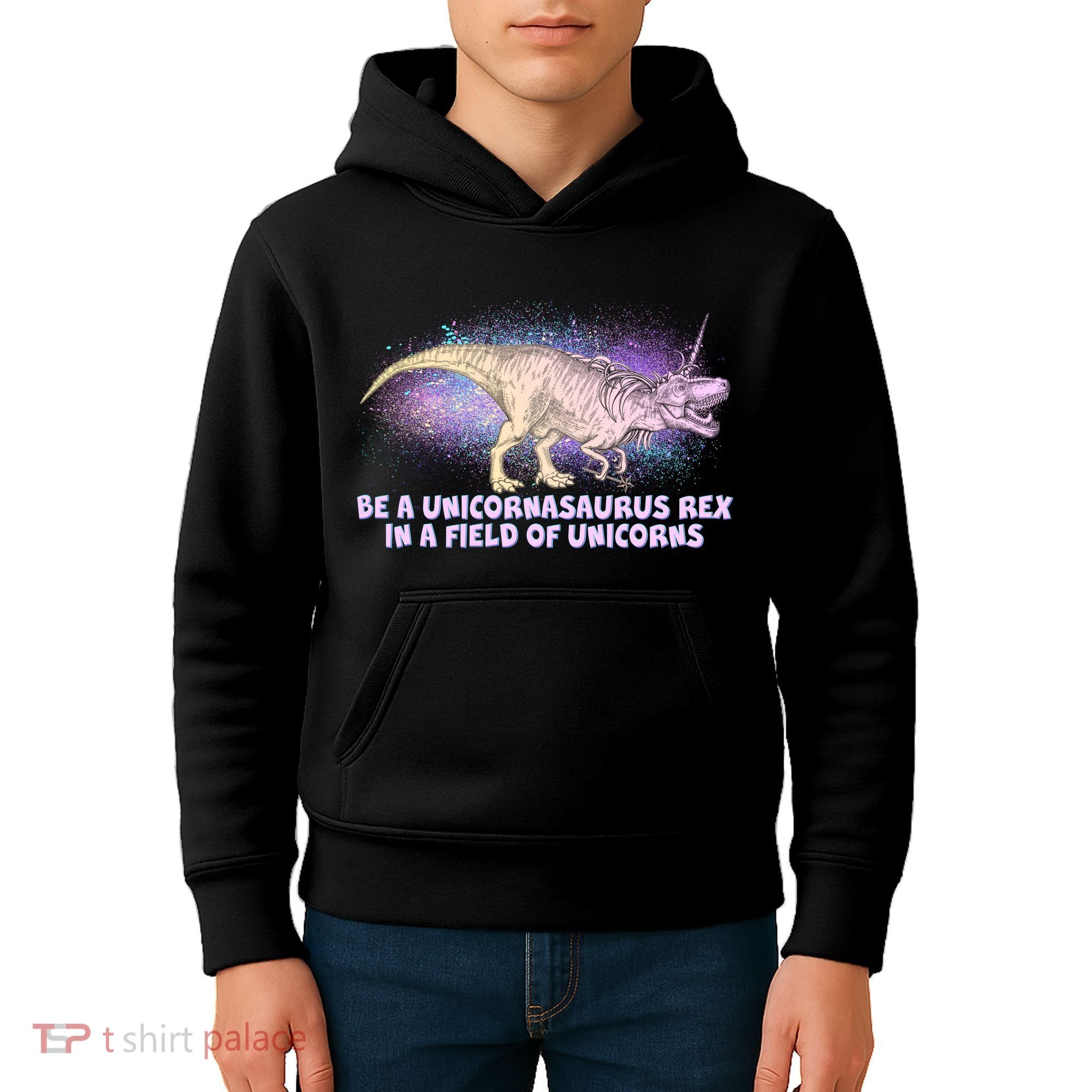 Be A Unicornasaurus Rex Kids Hoodie