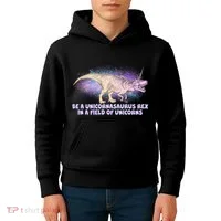 Be A Unicornasaurus Rex Kids Hoodie thumb 4