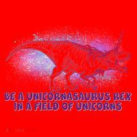 Be A Unicornasaurus Rex Santa Hat thumb 1