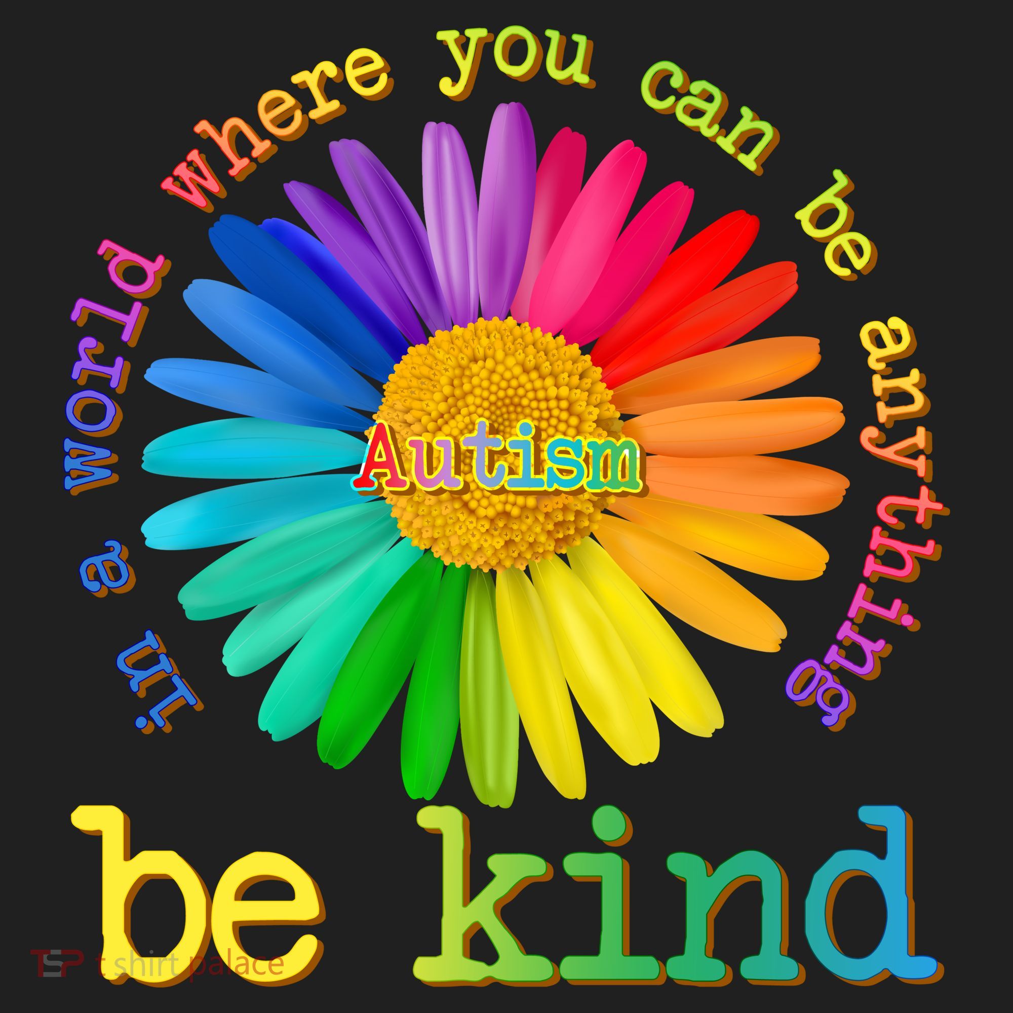 Be Anything Be Kind Autism Awareness Tumbler