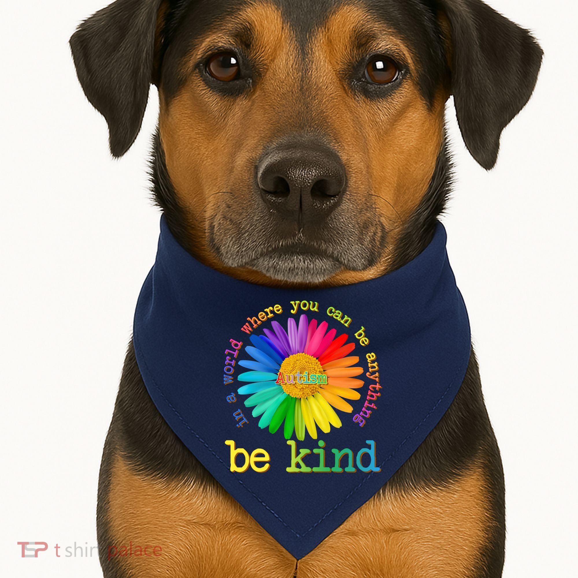 Be Anything Be Kind Autism Awareness USA-Made Doggie Bandana