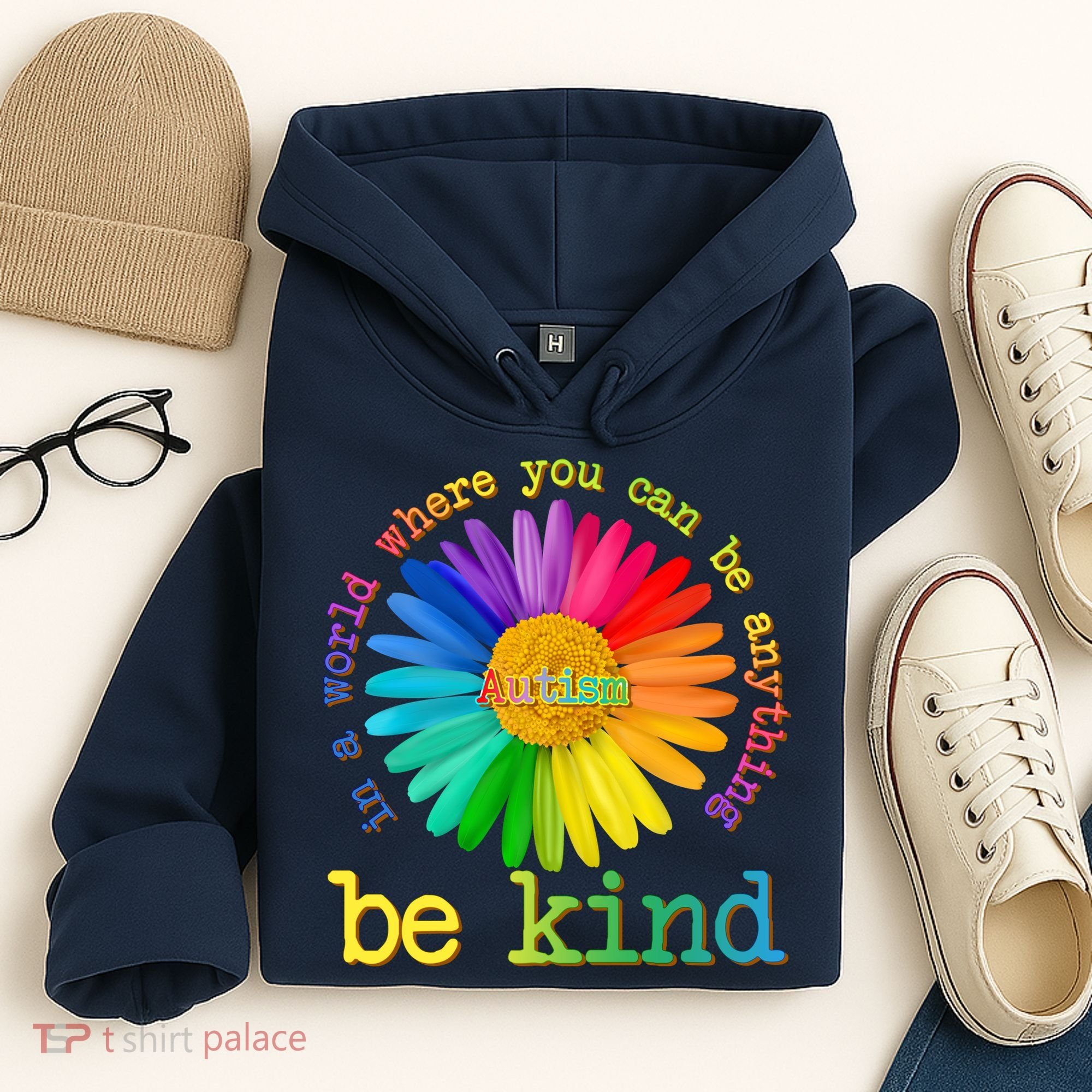 Be Anything Be Kind Autism Awareness Hoodie