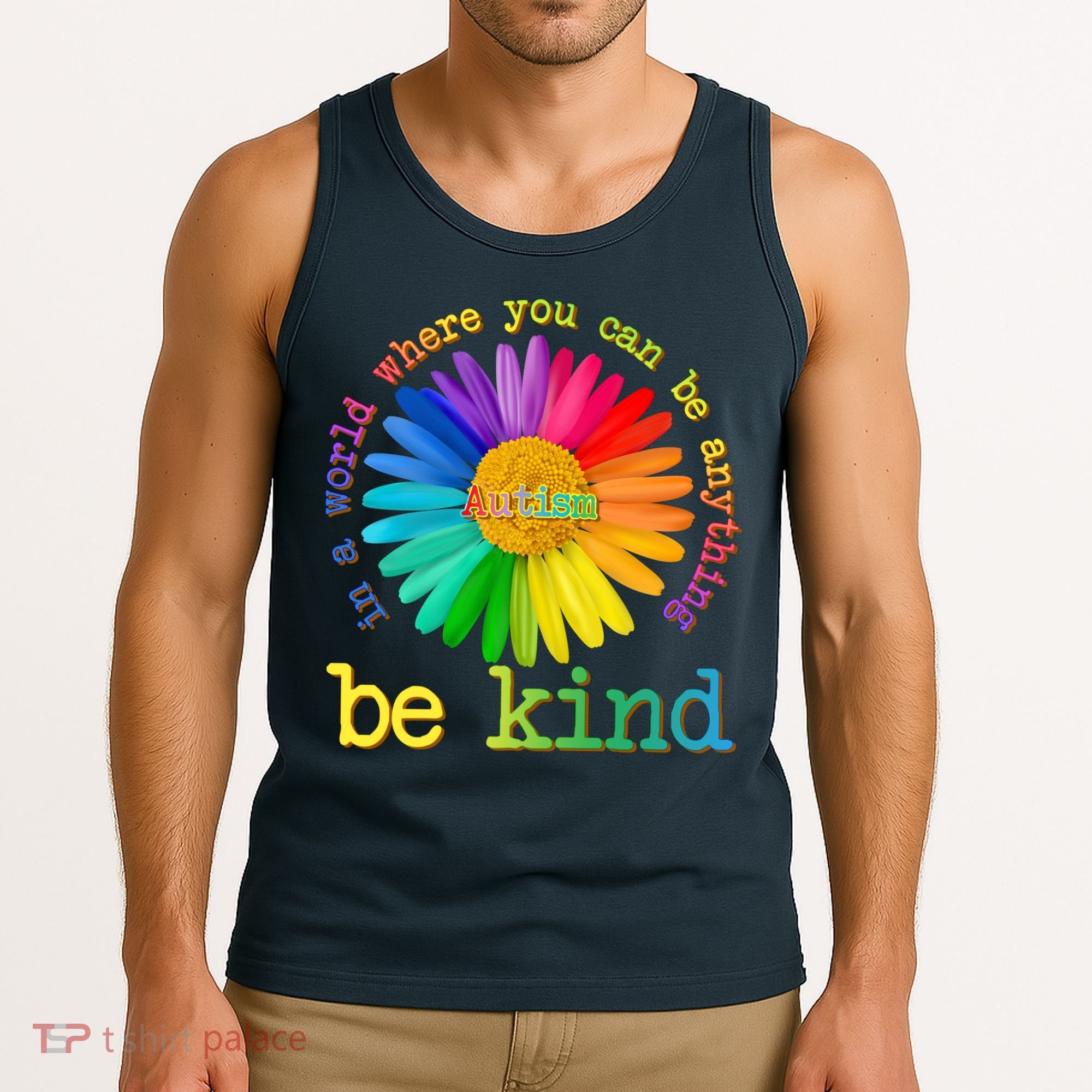 Be Anything Be Kind Autism Awareness Tank Top