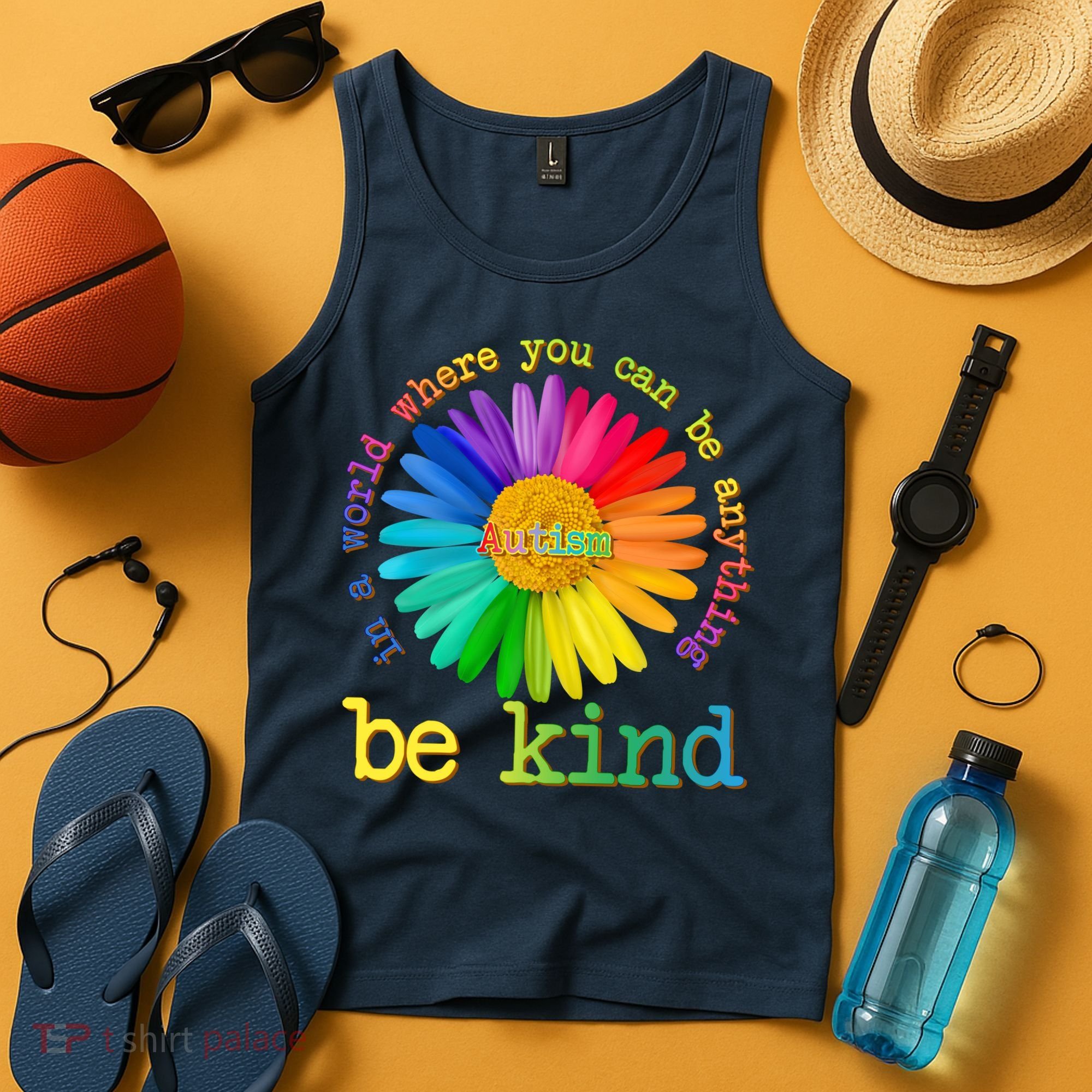Be Anything Be Kind Autism Awareness Tank Top
