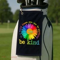 Be Anything Be Kind Autism Awareness Golf Towel thumb 2