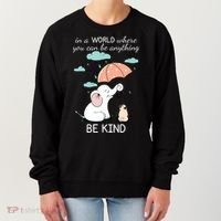 Be Anything Elephant Dog Umbrella  Women's Sweatshirt thumb 0