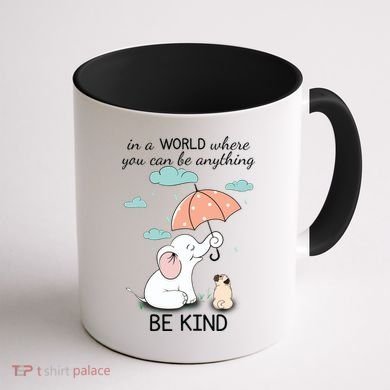 Be Anything Elephant Dog Umbrella  Coffee Mug back