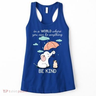 Be Anything Elephant Dog Umbrella  Women's Tank Top