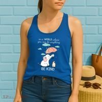 Be Anything Elephant Dog Umbrella  Women's Tank Top thumb 2