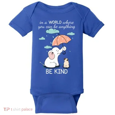 Be Anything Elephant Dog Umbrella  Baby Bodysuit