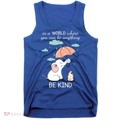 Be Anything Elephant Dog Umbrella  Tank Top