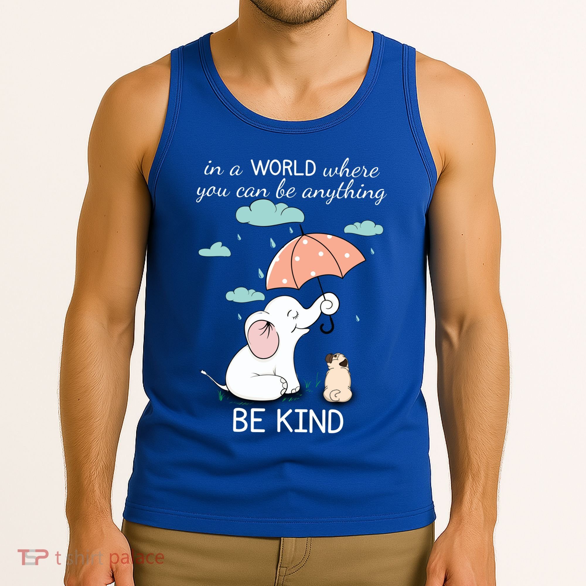 Be Anything Elephant Dog Umbrella  Tank Top