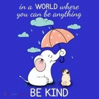 Be Anything Elephant Dog Umbrella  Toddler T-Shirt thumb 4