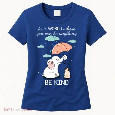 Be Anything Elephant Dog Umbrella Women's T-Shirt