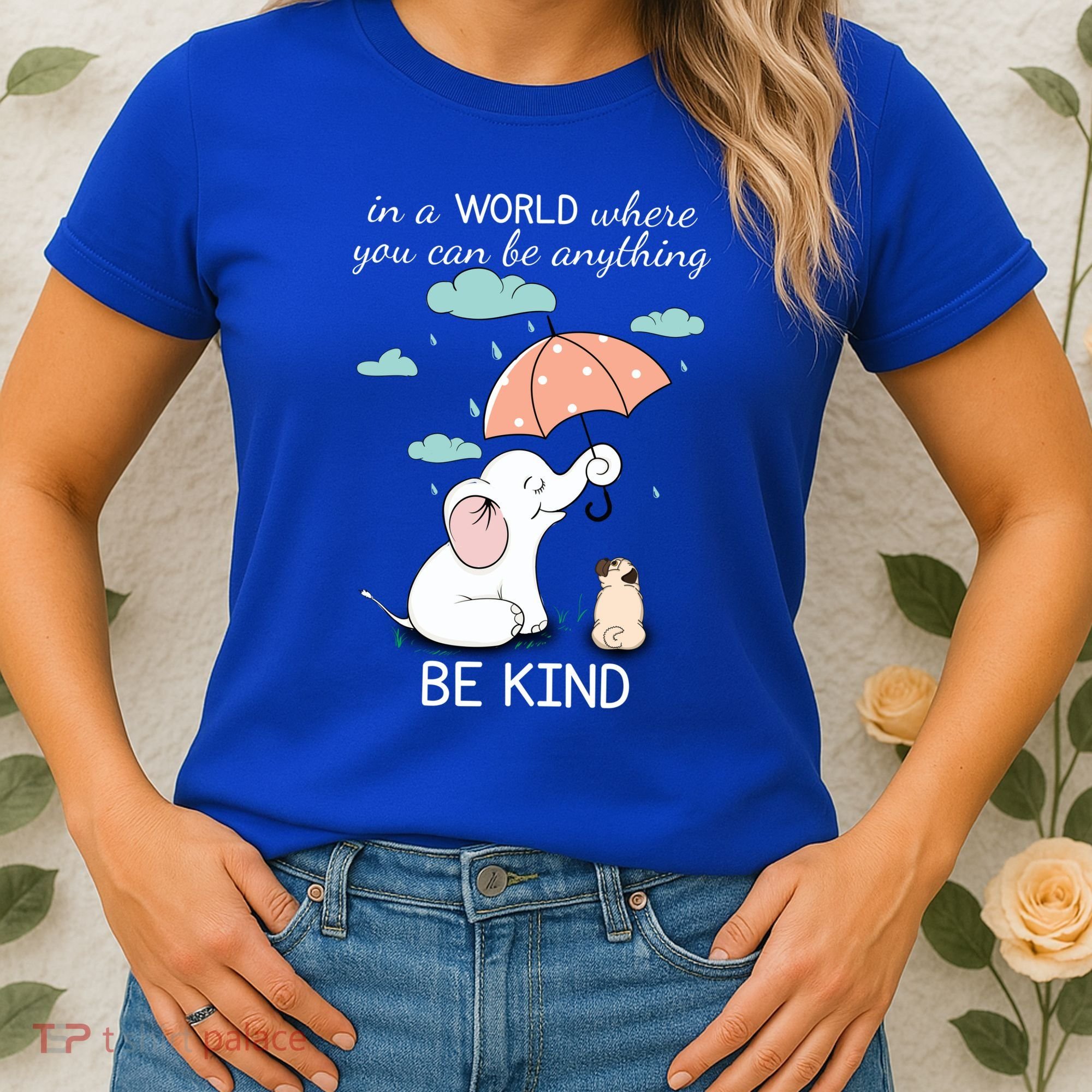 Be Anything Elephant Dog Umbrella  Women's T-Shirt