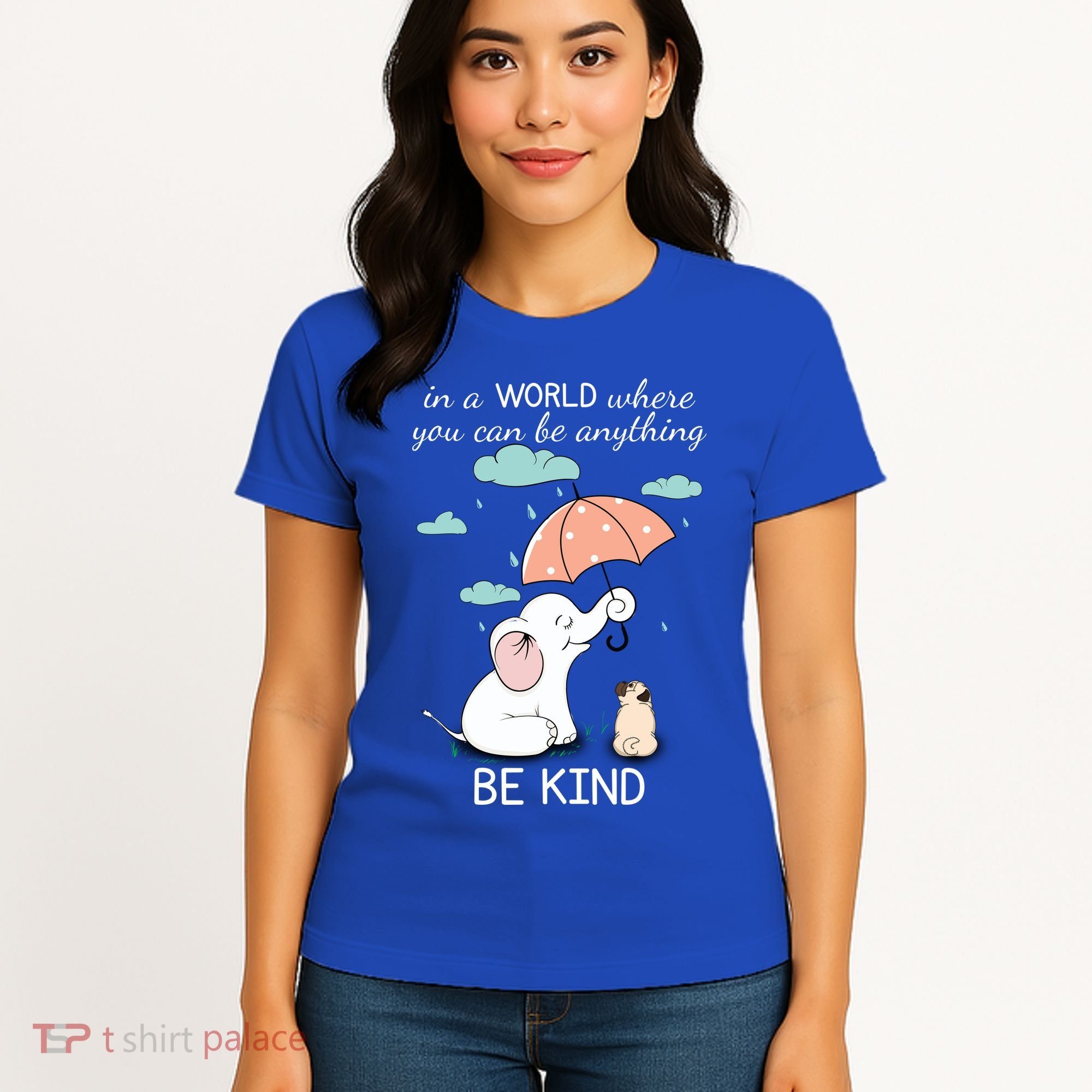 Be Anything Elephant Dog Umbrella  Women's T-Shirt