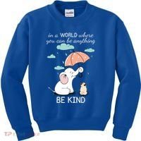 Be Anything Elephant Dog Umbrella  Kids Sweatshirt thumb 0