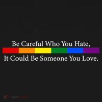 Be Careful Who You Hate, It Could Be Someone You Love Apron thumb 3