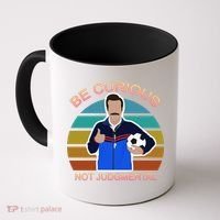 Be Curious Not Judgmental Funny Soccer Coffee Mug thumb 0