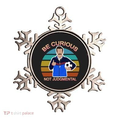Be Curious Not Judgmental Funny Soccer Ornament