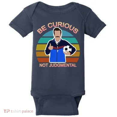 Be Curious Not Judgmental Funny Soccer Baby Bodysuit