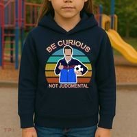 Be Curious Not Judgmental Funny Soccer Kids Hoodie thumb 3