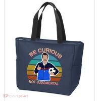 Be Curious Not Judgmental Funny Soccer Tote Bag thumb 3