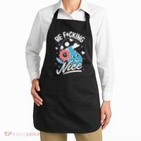 Be Fucking Nice Mushroom Flower Apron thumb 2