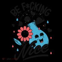 Be Fucking Nice Mushroom Flower Coffee Mug thumb 5
