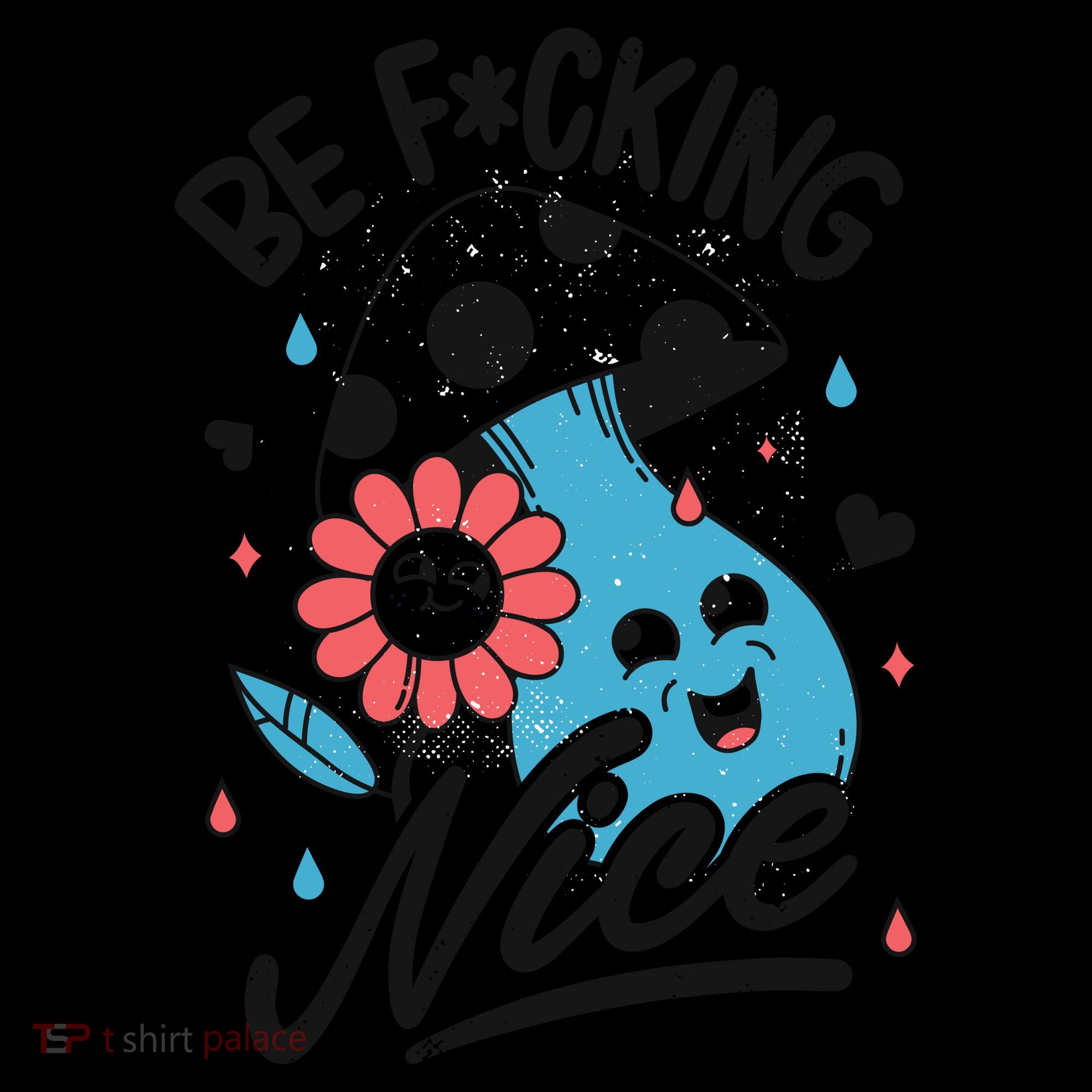 Be Fucking Nice Mushroom Flower Coffee Mug