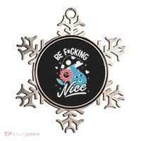 Be Fucking Nice Mushroom Flower Ornament thumb 0