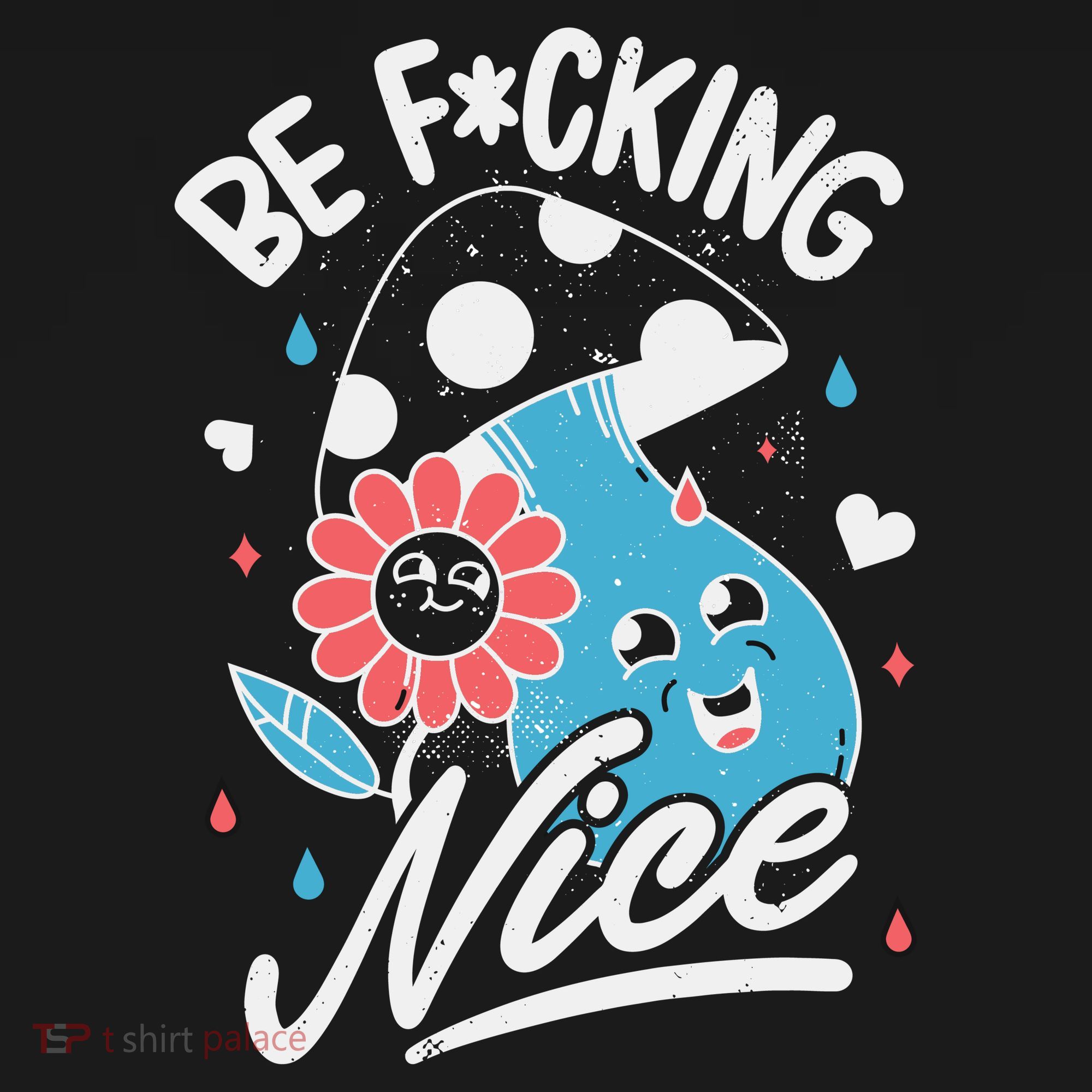 Be Fucking Nice Mushroom Flower Ornament