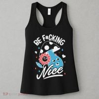 Be Fucking Nice Mushroom Flower Women's Tank Top thumb 3