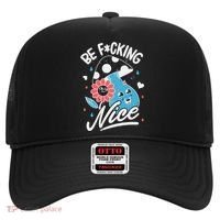 Be Fucking Nice Mushroom Flower Hat thumb 0
