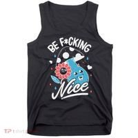 Be Fucking Nice Mushroom Flower Tank Top thumb 0