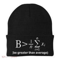Be Greater Equation Math Beanie thumb 0