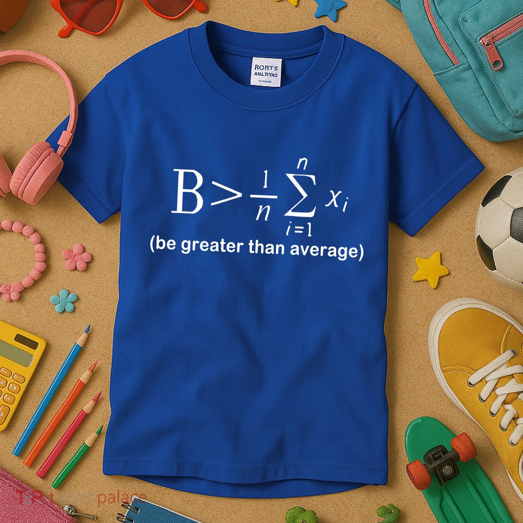 Be Greater Equation Math Kids T-Shirt
