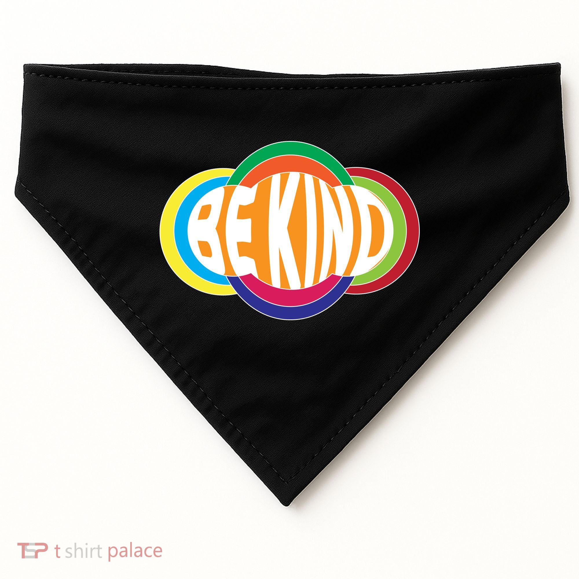 Be Kind 70's Retro Logo Tribute USA-Made Doggie Bandana