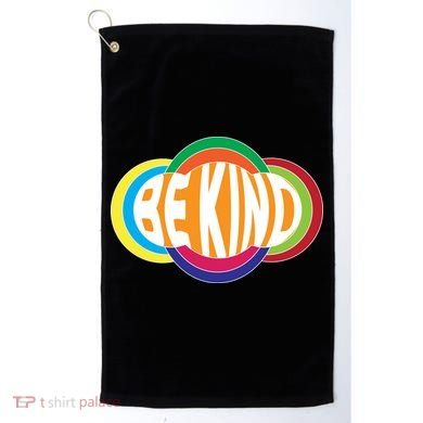Be Kind 70's Retro Logo Tribute Golf Towel