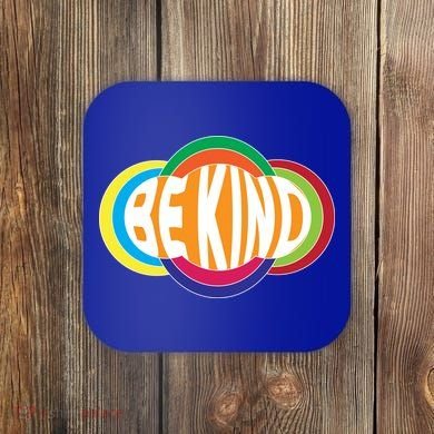 Be Kind 70's Retro Logo Tribute Coaster